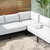 Hanalei Outdoor Patio 3-Piece Sectional EEI-5631-IVO-WHI