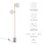 Logic Terrazzo Floor Lamp EEI-5628-WHI