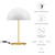 Ideal Metal Table Lamp EEI-5629-WHI-SBR