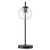 Silo Glass Globe Glass and Metal Table Lamp EEI-5617-BLK