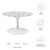 Lippa 28" Round Terrazzo Coffee Table EEI-5710-WHI-WHI