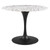 Lippa 40" Round Terrazzo Dining Table EEI-5725-BLK-WHI