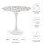 Lippa 36" Round Terrazzo Dining Table EEI-5713-WHI-WHI