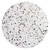 Verne 36" Round Terrazzo Dining Table EEI-5717-GLD-WHI