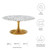 Lippa 36" Round Terrazzo Coffee Table EEI-5720-GLD-WHI
