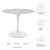 Lippa 40" Round Terrazzo Dining Table EEI-5722-WHI-WHI