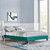 Harlow Full Performance Velvet Platform Bed Frame MOD-6269-TEA