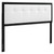 Draper Tufted Queen Fabric and Wood Headboard MOD-6226-BLK-WHI