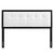 Draper Tufted Queen Fabric and Wood Headboard MOD-6226-BLK-WHI