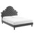 Gwyneth Tufted Performance Velvet Full Platform Bed MOD-6759-CHA