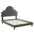 Gwyneth Tufted Performance Velvet Full Platform Bed MOD-6759-CHA