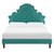 Gwyneth Tufted Performance Velvet Full Platform Bed MOD-6759-TEA