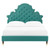 Gwyneth Tufted Performance Velvet Twin Platform Bed MOD-6755-TEA