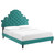 Gwyneth Tufted Performance Velvet Twin Platform Bed MOD-6756-TEA