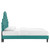 Gwyneth Tufted Performance Velvet Twin Platform Bed MOD-6756-TEA