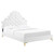 Gwyneth Tufted Performance Velvet Full Platform Bed MOD-6757-WHI