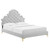 Gwyneth Tufted Performance Velvet Full Platform Bed MOD-6757-LGR