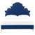 Gwyneth Tufted Performance Velvet Full Platform Bed MOD-6757-NAV
