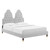 Alexandria Tufted Performance Velvet Queen Platform Bed MOD-6764-LGR