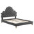 Gwyneth Tufted Performance Velvet King Platform Bed MOD-6761-CHA