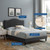 Juniper Channel Tufted Performance Velvet King Platform Bed MOD-6750-CHA