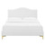 Juniper Channel Tufted Performance Velvet King Platform Bed MOD-6748-WHI