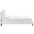 Juniper Channel Tufted Performance Velvet King Platform Bed MOD-6749-WHI