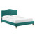 Juniper Channel Tufted Performance Velvet King Platform Bed MOD-6749-TEA