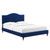 Juniper Channel Tufted Performance Velvet Full Platform Bed MOD-6746-NAV