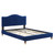 Juniper Channel Tufted Performance Velvet Full Platform Bed MOD-6746-NAV