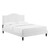 Juniper Channel Tufted Performance Velvet Twin Platform Bed MOD-6744-WHI