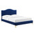 Juniper Channel Tufted Performance Velvet Full Platform Bed MOD-6745-NAV