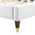 Juniper Channel Tufted Performance Velvet Full Platform Bed MOD-6746-WHI