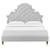 Gwyneth Tufted Performance Velvet Queen Platform Bed MOD-6752-LGR