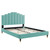 Elise Full Performance Velvet Platform Bed MOD-6874-MIN