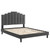 Elise Twin Performance Velvet Platform Bed MOD-6876-CHA