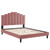 Elise Twin Performance Velvet Platform Bed MOD-6876-DUS