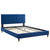 Peyton Performance Velvet King Platform Bed MOD-6872-NAV