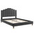 Elise Full Performance Velvet Platform Bed MOD-6874-CHA