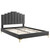 Elise Full Performance Velvet Platform Bed MOD-6880-CHA