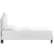 Elise Full Performance Velvet Platform Bed MOD-6877-WHI