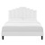 Elise Full Performance Velvet Platform Bed MOD-6877-WHI