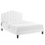 Elise Twin Performance Velvet Platform Bed MOD-6876-WHI