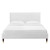 Peyton Performance Velvet Twin Platform Bed MOD-6866-WHI