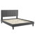 Peyton Performance Velvet Twin Platform Bed MOD-6867-CHA