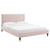 Peyton Performance Velvet Twin Platform Bed MOD-6866-PNK