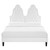 Alexandria Tufted Performance Velvet Queen Platform Bed MOD-6765-WHI