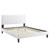 Peyton Performance Velvet Full Platform Bed MOD-6870-WHI