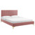 Peyton Performance Velvet King Platform Bed MOD-6871-DUS