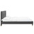 Peyton Performance Velvet King Platform Bed MOD-6872-CHA